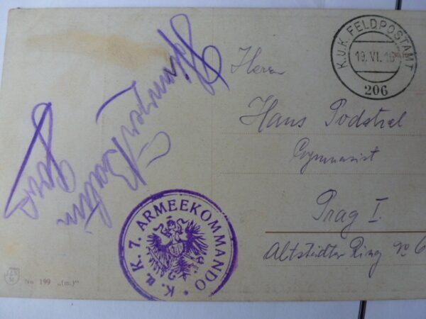 Handtekening K.u.K. Generaloberst v.Pflanzer-Baltin - Afbeelding 4