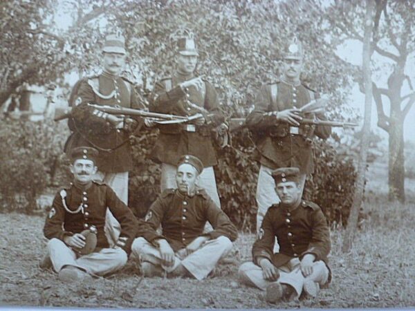 Foto, Garde Jäger , Kaiserabzeichen , Schützenschnurr enz. - Afbeelding 2