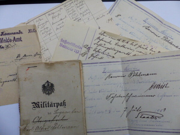 Militärpass Fuss Artillerie , Vlaanderen, Somme, Champagne enz. - Afbeelding 15