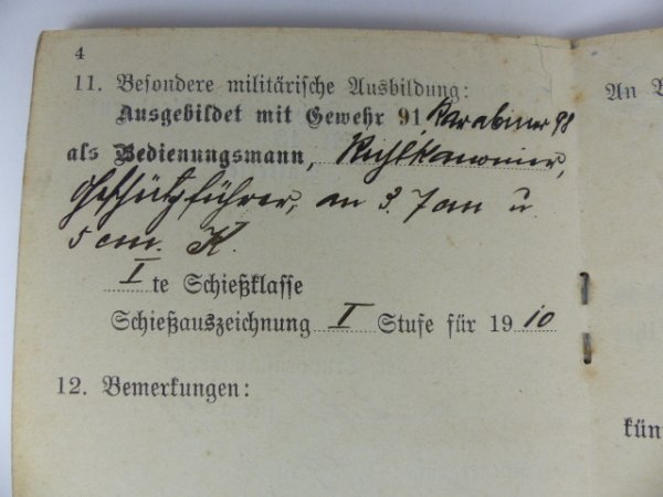 MP + Soldbuch + Hülle Hohenzollern Fuß-Art-Regt.13 - Afbeelding 12