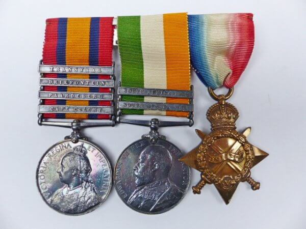 GB Medaille set Seaforth Highlanders, Boerenoorlog / WO1